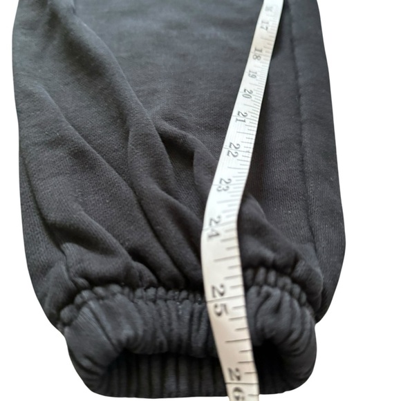 Black Graphic Sweatpants with Elastic Waistband - Picture 4 of 5